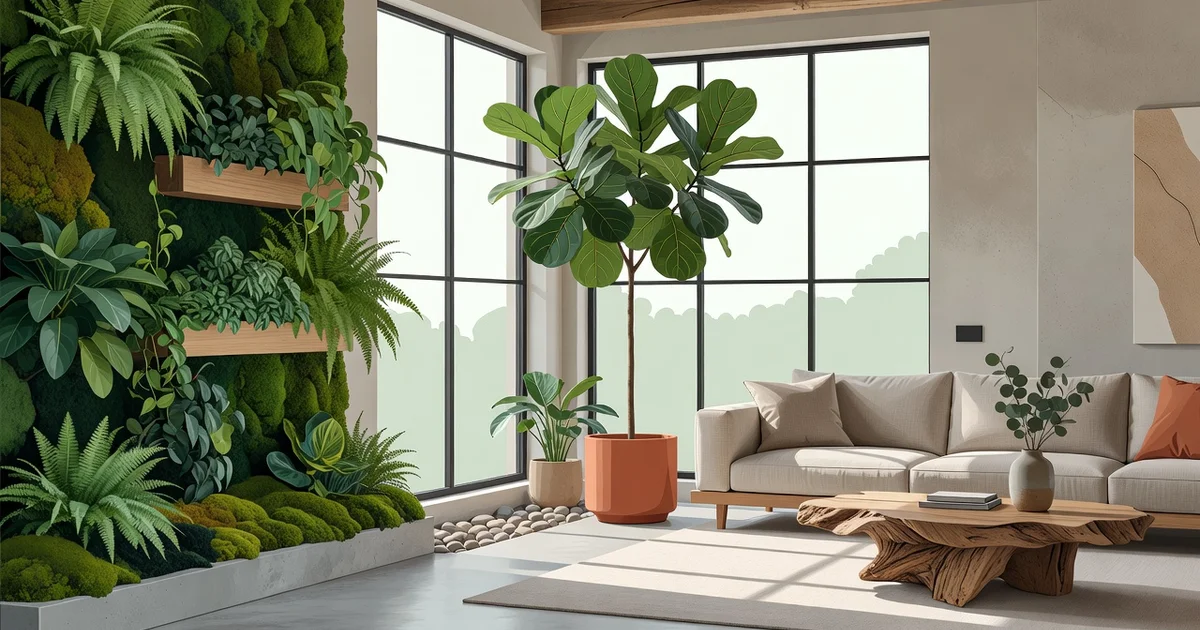 Featured image: Professional featured image for: How to Bring Natural Elements Into a Modern Home. Clean editorial i
