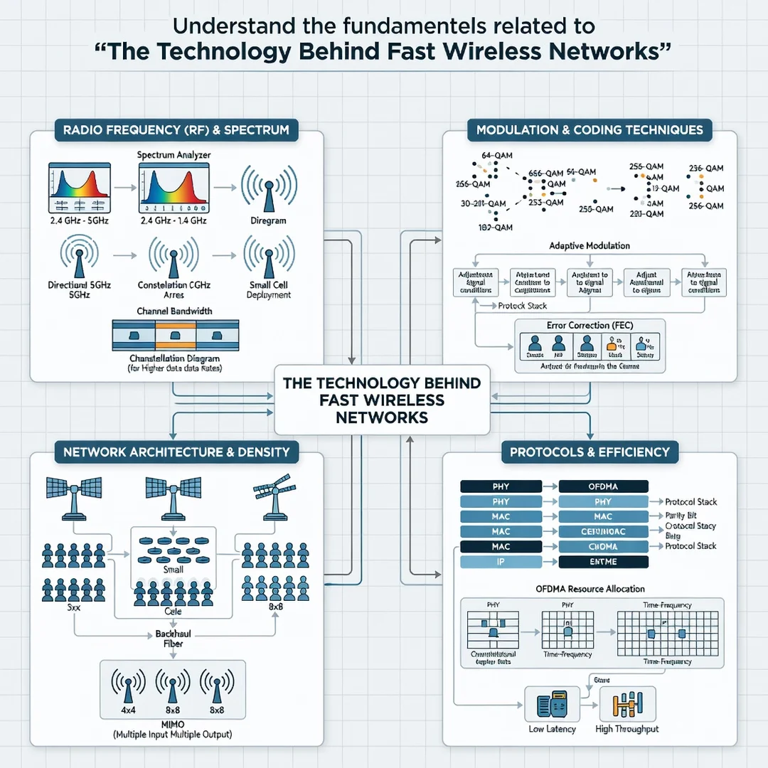 Step 1: Illustration for step: Understand the fundamentals related to The Technology Behind Fast Wireless Ne