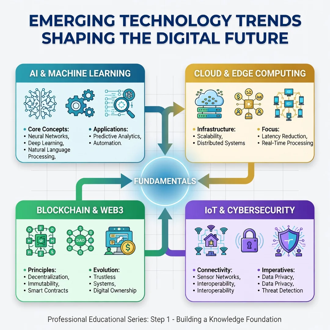 Step 1: Illustration for step: Understand the fundamentals related to Emerging Technology Trends Shaping the