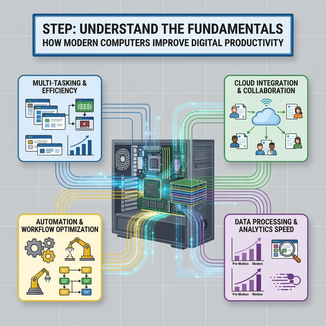 Step 1: Illustration for step: Understand the fundamentals related to How Modern Computers Improve Digital P