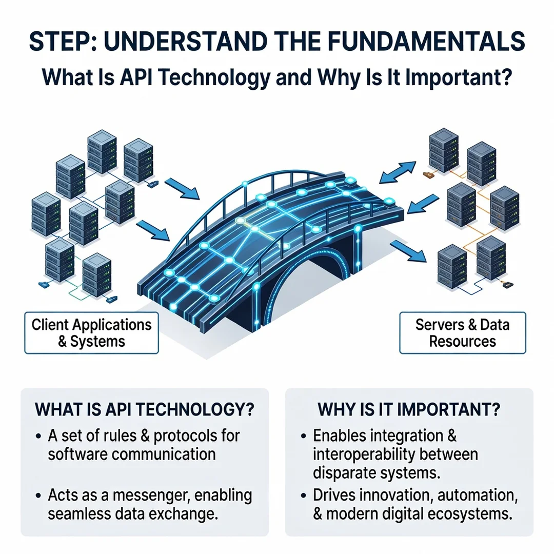 Step 1: Illustration for step: Understand the fundamentals related to What Is API Technology and Why Is It I