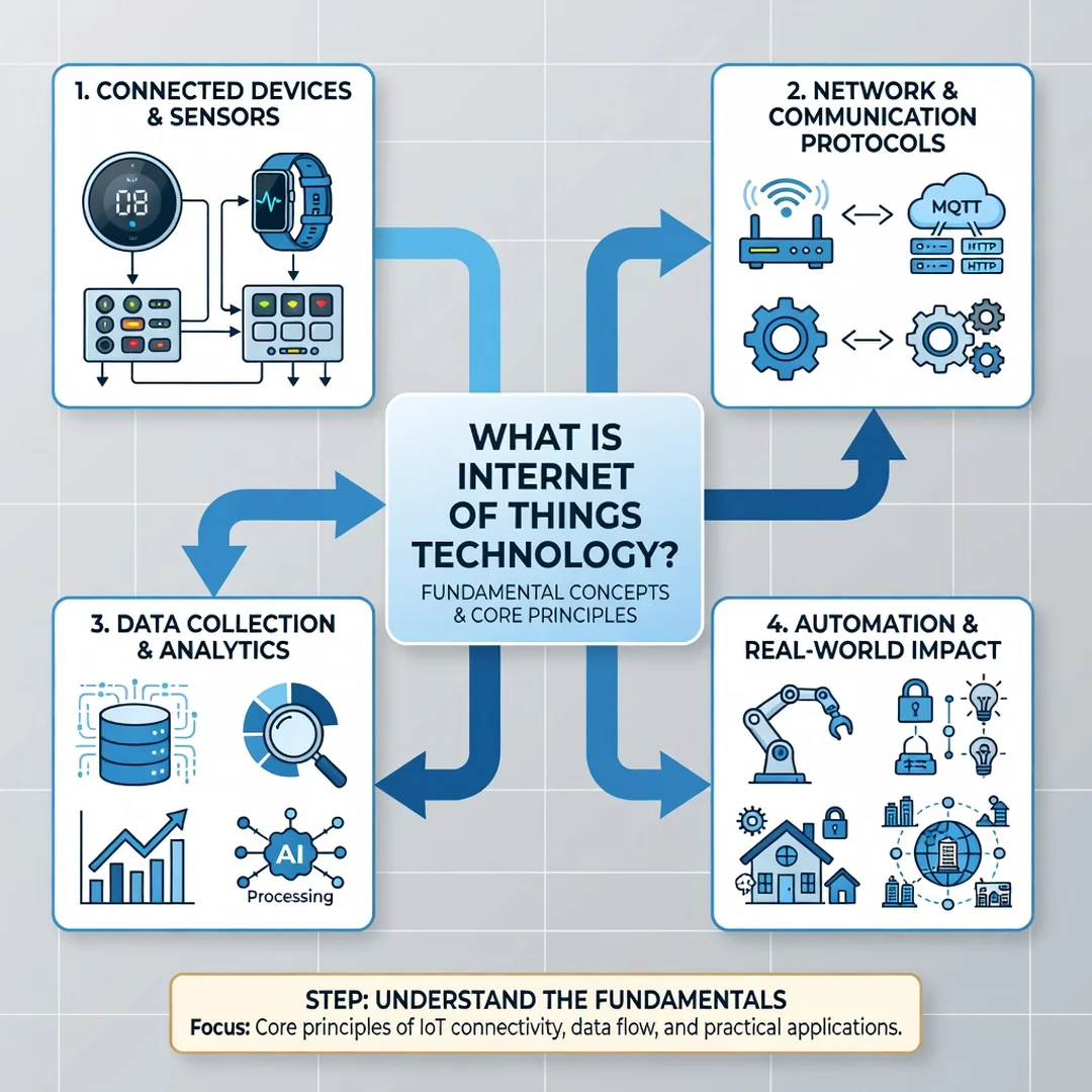 Step 1: Illustration for step: Understand the fundamentals related to What Is Internet of Things Technology,