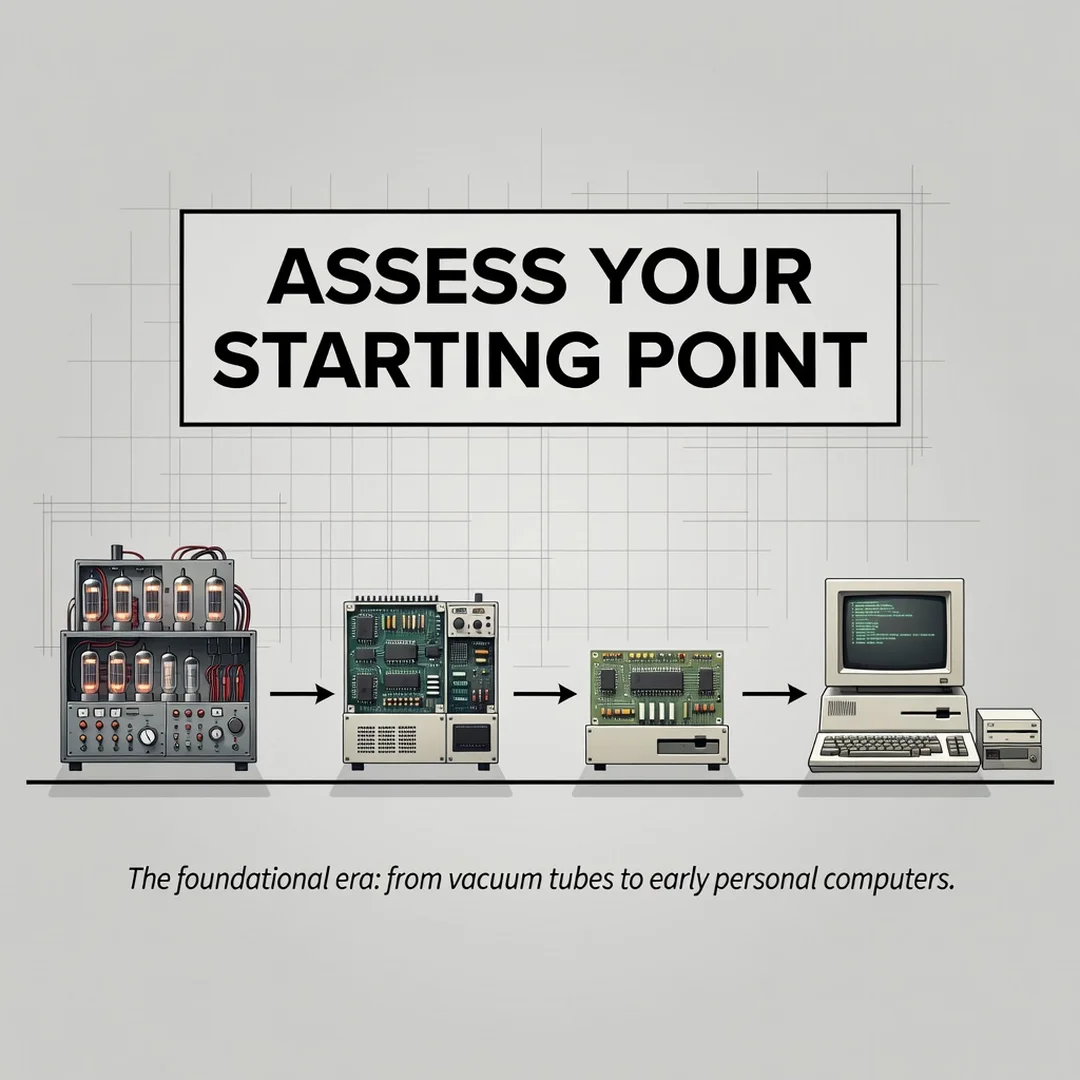 Step 2: Illustration for step: Assess your starting point related to The Evolution of Computer Hardware Tech