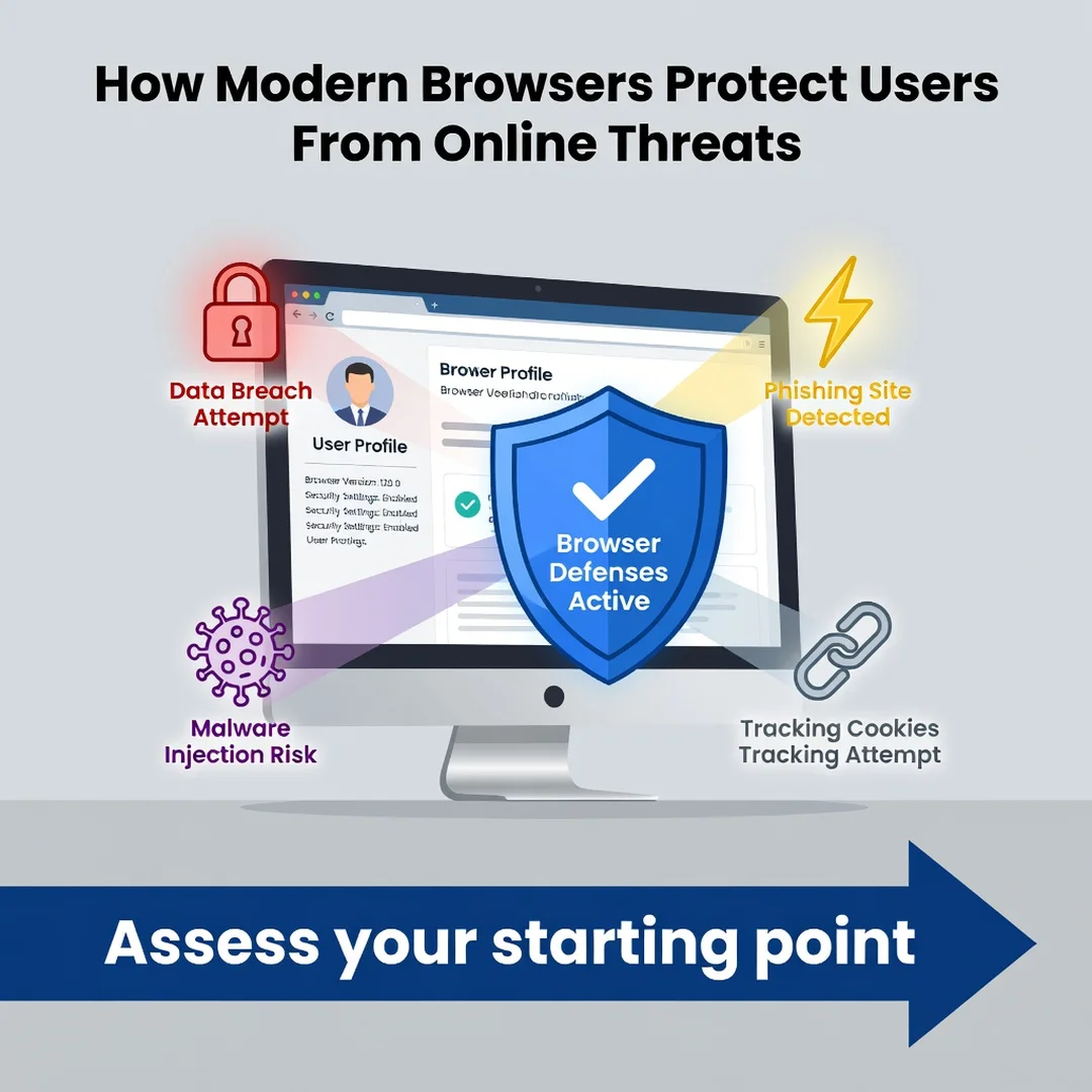 Step 2: Illustration for step: Assess your starting point related to How Modern Browsers Protect Users From