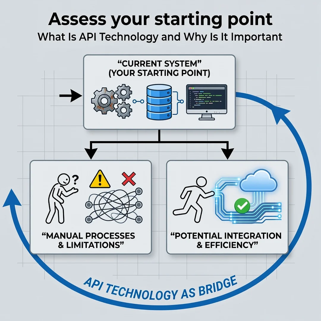Step 2: Illustration for step: Assess your starting point related to What Is API Technology and Why Is It Im