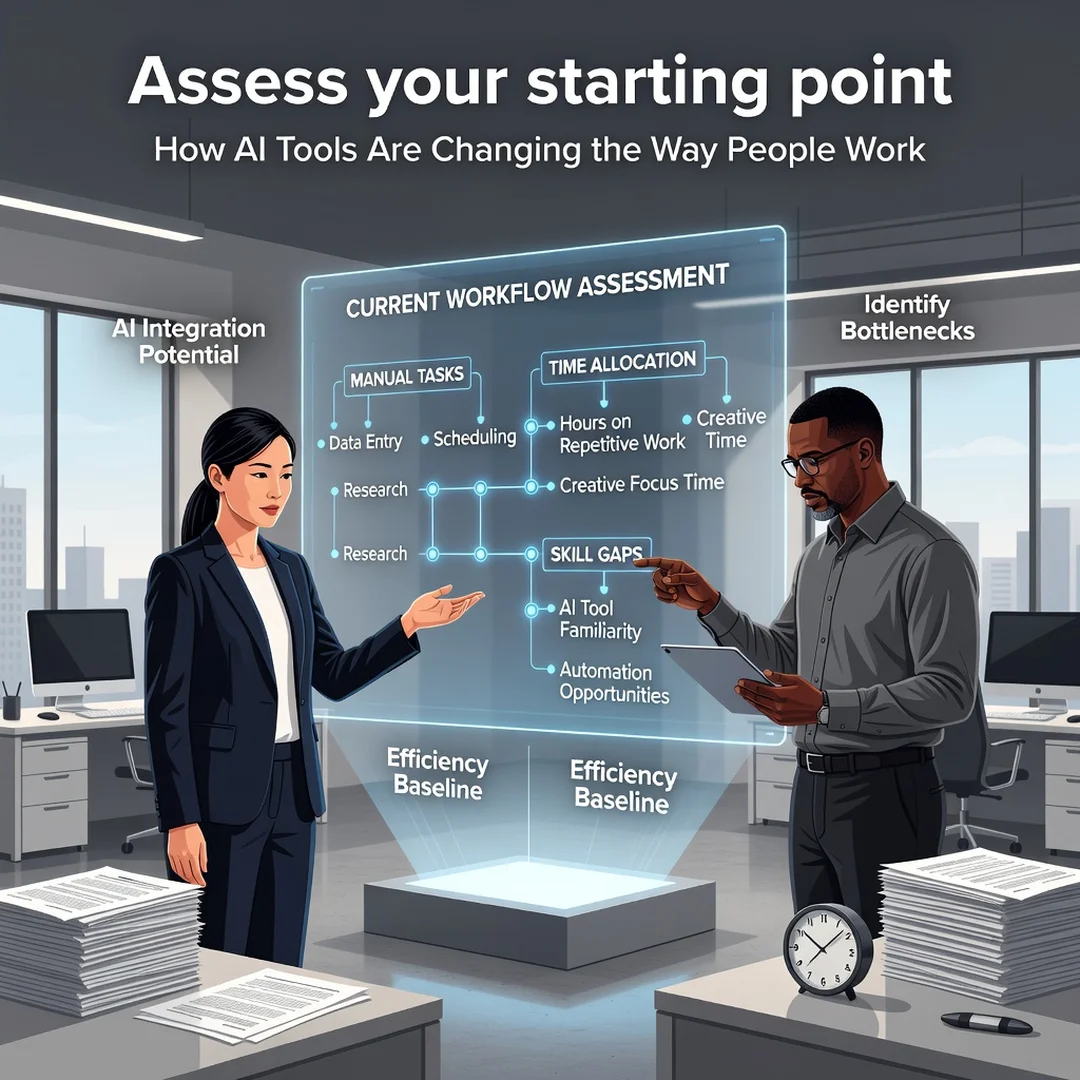 Step 2: Illustration for step: Assess your starting point related to How AI Tools Are Changing the Way Peopl