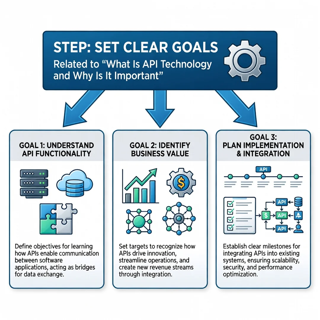Step 3: Illustration for step: Set clear goals related to What Is API Technology and Why Is It Important, pr