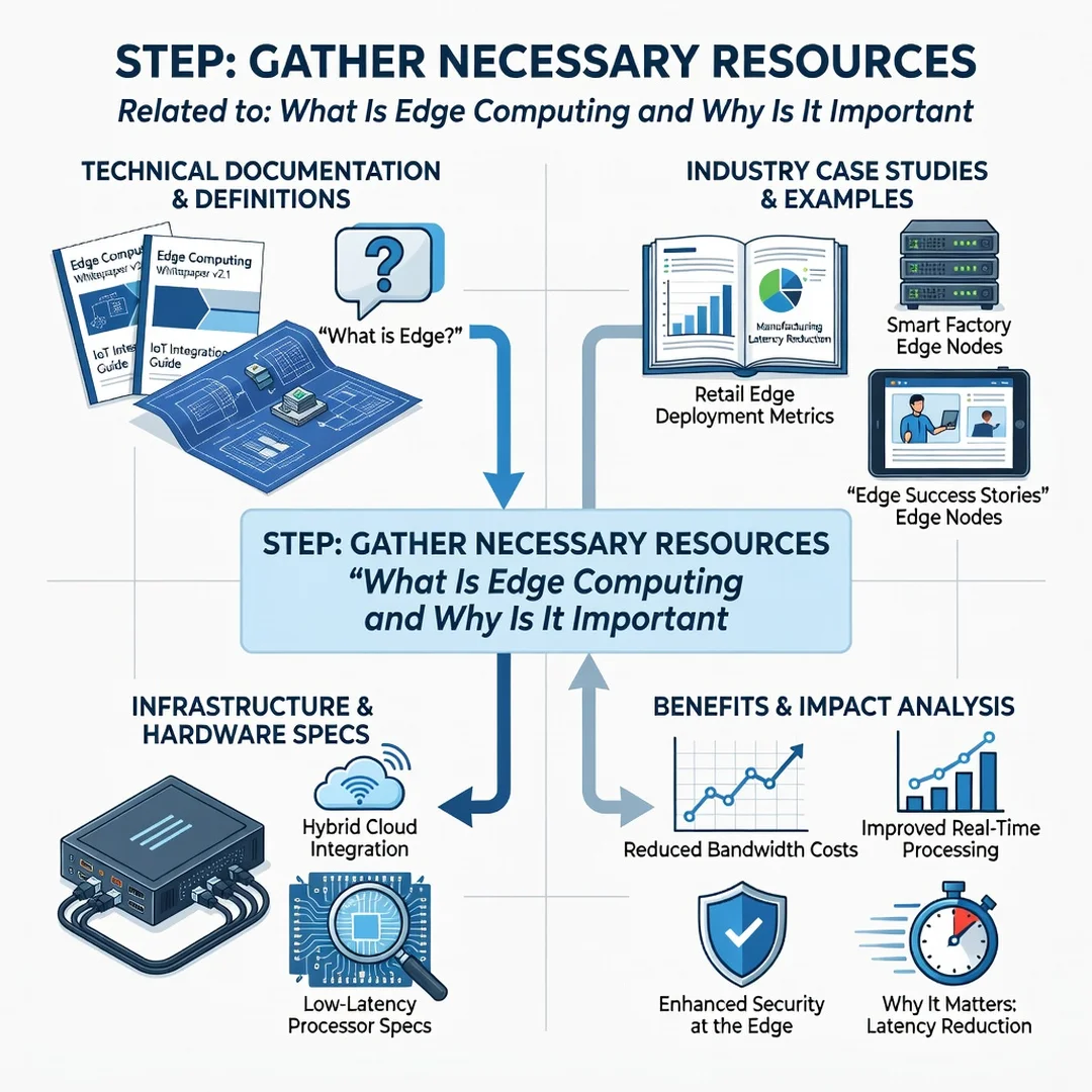 Step 4: Illustration for step: Gather necessary resources related to What Is Edge Computing and Why Is It Im