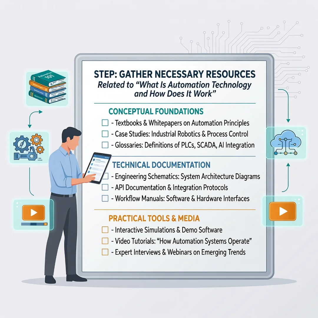 Step 4: Illustration for step: Gather necessary resources related to What Is Automation Technology and How D