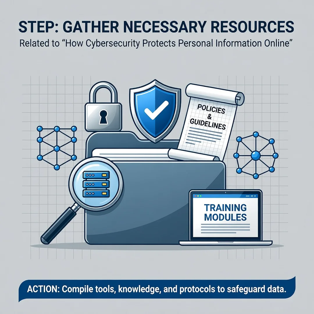 Step 4: Illustration for step: Gather necessary resources related to How Cybersecurity Protects Personal Inf
