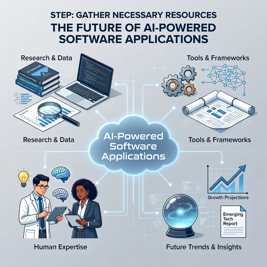 Step 4: Illustration for step: Gather necessary resources related to The Future of AI-Powered Software Appli