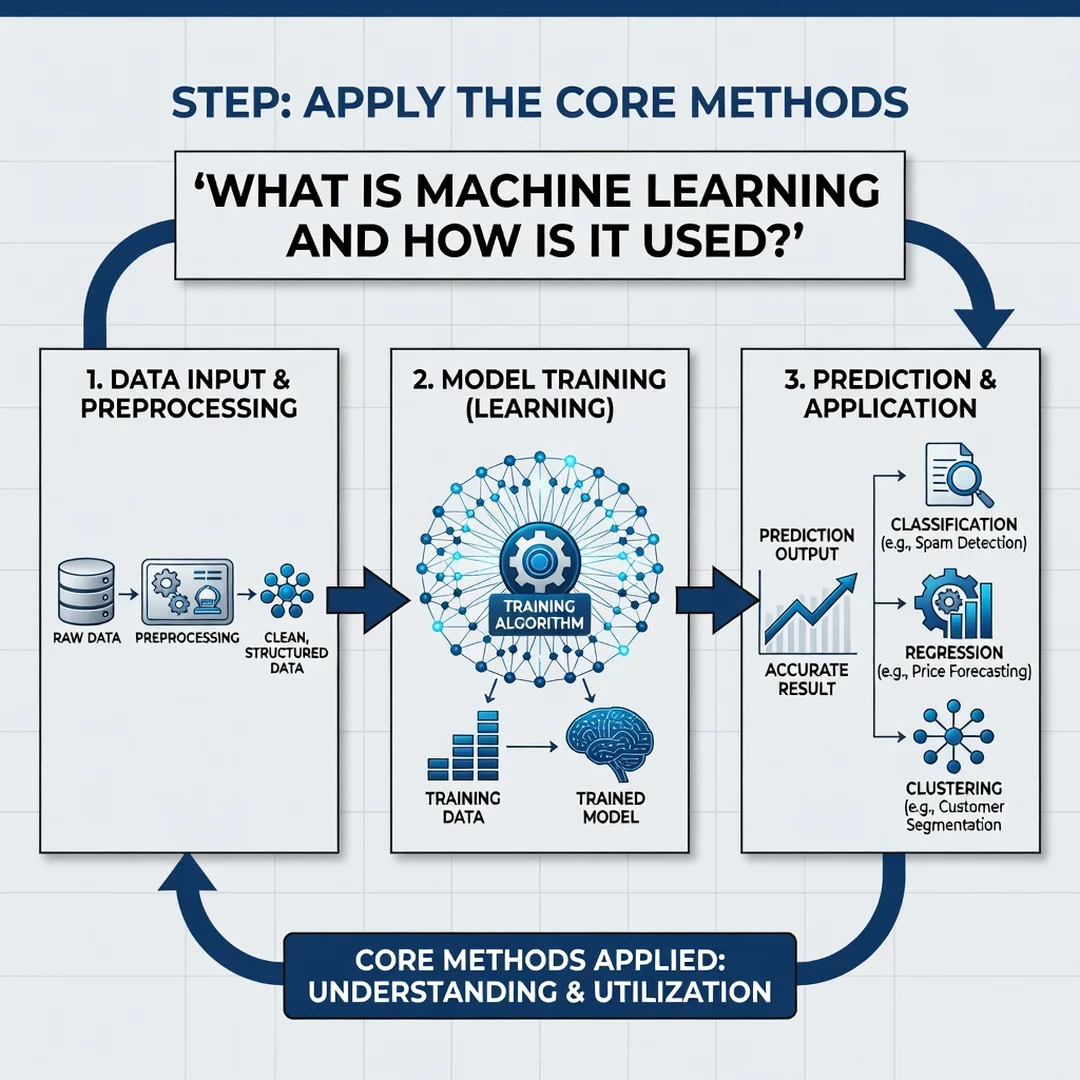 Step 5: Illustration for step: Apply the core methods related to What Is Machine Learning and How Is It Used