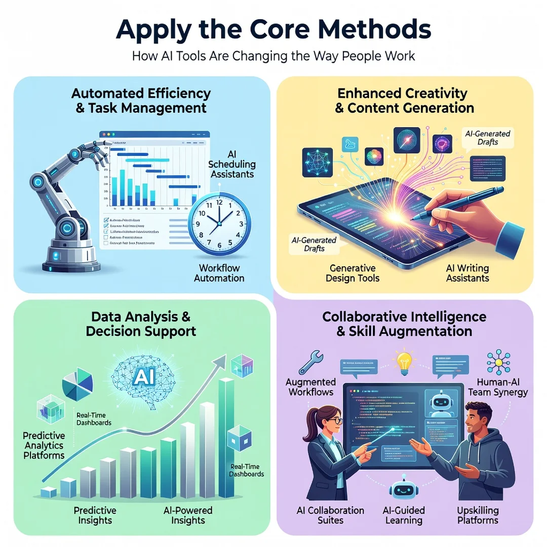 Step 5: Illustration for step: Apply the core methods related to How AI Tools Are Changing the Way People Wo
