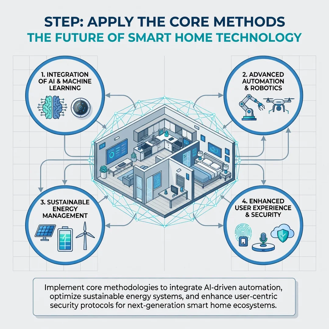 Step 5: Illustration for step: Apply the core methods related to The Future of Smart Home Technology, profes